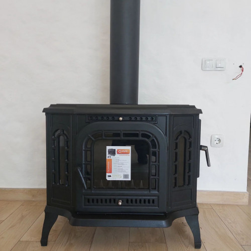 Чавунна піч камін KAWMET P7 (10.5 kW) EKO PB на дрова права бокова дверка ➡️ магазин у Львові Warmhouse