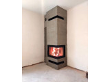 Камінна топка кутова Saven 65*50*47R праве бокове шкло ECO монтаж
