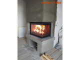 Камінна топка Uniflam 700 Plus Eco з шибером праве шкло монтаж