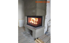 Камінна топка Uniflam 700 Plus Eco з шибером праве шкло монтаж