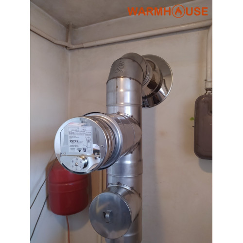 Дымоходный тройник 90° моно из нержавейки AISI 304 (0.55mm) купить в магазине дымоходов
