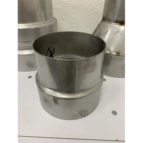 Муфта для перехода нержавейка (редукция) AISI 304 (0.55mm) Муфта для перехода нержавейка (редукция) AISI 304 (0.55mm)