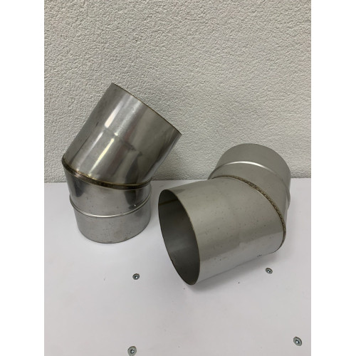 Колено 45° дымоходное AISI 304 (0.55mm) нержавейка купить магазин WARMHOUSE Львов