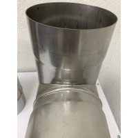 Тройник 90° одностенный AISI 304 (0.55mm) 