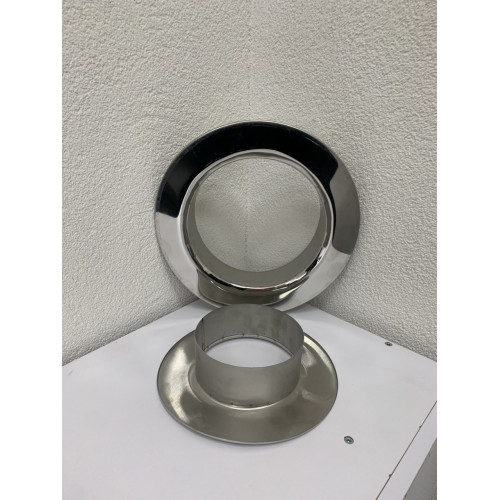 Розетка декоративная из нержавейки AISI 304 (0.55mm) для дымохода