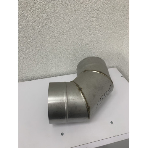 Коліно 90° для димохідної труби одностінне AISI 316 (0.6mm) з нержавійки Коліно 90° для димохідної труби одностінне AISI 316 (0.6mm) з нержавійки