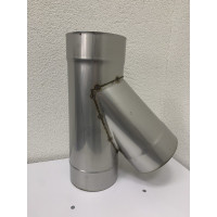 Тройник 45° одностенный AISI 304 (0.8mm)  