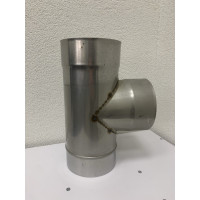 Тройник 90° одностенный AISI 304 (0.8mm) 