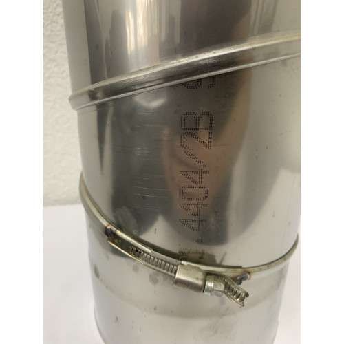 Колено дымоходное регулируемое одностенное AISI 316 (0.6mm) из нержавейки для трубы дымоходной