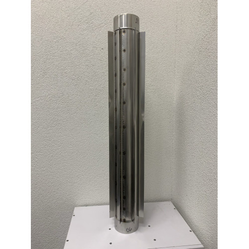 Радиатор для дымохода из нержавейки L=1000мм AISI 304 (0.8mm)