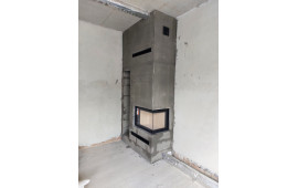 Камінна топка кутова Saven 75*50*47R праве бокове шкло ECO монтаж