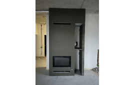 Монтаж каміна Saven Energy 80*50 Black (17,0 kW) ECO конвекційна на дровах Монтаж каміна Saven Energy 80*50 Black (17,0 kW) ECO конвекційна на дровах