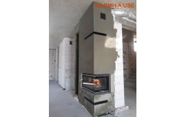 Камінна топка кутова KAWMET (Кавмет) W16 (14.7 kW) праве шкло монтаж