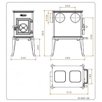 Піч камінна Dovre 100 CBS