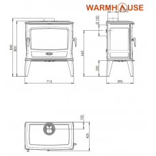 Печь каминная Dovre TAI 55 WD