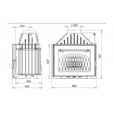 Камінна топка Invicta 700 Grande Angle
