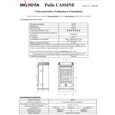 Печь камин Invicta Cassine antracyt