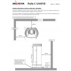 Печь камин Invicta Cassine antracyt
