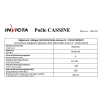 Піч камінна Invicta Cassine antracyt