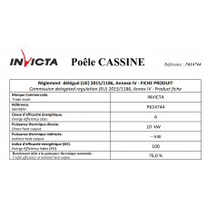Печь камин Invicta Cassine antracyt
