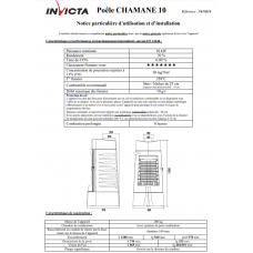 Печь камин Invicta Chamane 10 antracyt