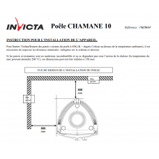 Печь камин Invicta Chamane 10 antracyt