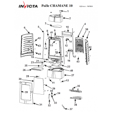 Печь камин Invicta Chamane 10 antracyt