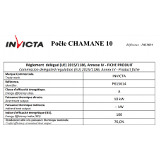 Печь камин Invicta Chamane 10 antracyt