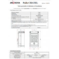 Печь каминная Invicta Chatel antracyt