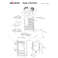 Піч камінна Invicta Chatel antracyt