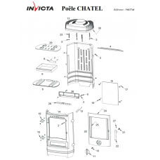 Печь каминная Invicta Chatel antracyt