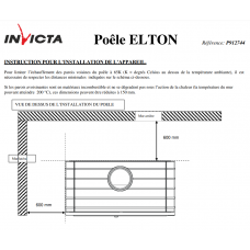 Печь камин Invicta Elton antracyt