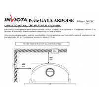 Піч камінна Invicta Gaya Ardoise antracyt