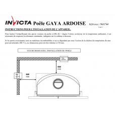 Печь каминная Invicta Gaya Ardoise antracyt