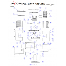 Печь каминная Invicta Gaya Ardoise antracyt