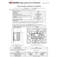 Піч камінна Invicta Gaya Feuille