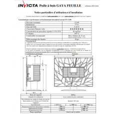 Печь каминная Invicta Gaya Feuille