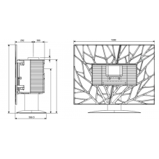 Печь каминная Invicta Gaya Feuille