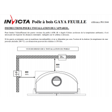 Печь каминная Invicta Gaya Feuille