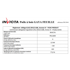 Печь каминная Invicta Gaya Feuille