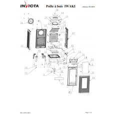Печь камин Invicta Iwaki antracyt