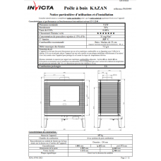 Печь каминная Invicta Kazan antracyt