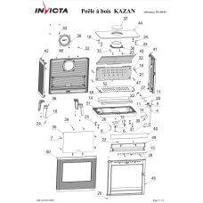 Печь каминная Invicta Kazan antracyt