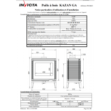 Печь камин Invicta Kazan GA antracyt 