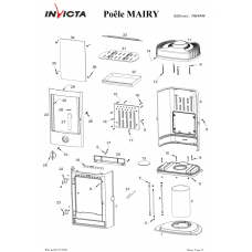 Печь каминная Invicta Mairy antracyt