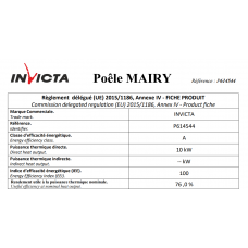 Печь каминная Invicta Mairy antracyt