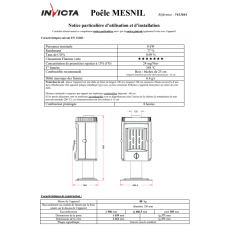 Печь каминная Invicta Mesnil antracyt