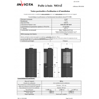 Піч камінна Invicta Moai antracyt