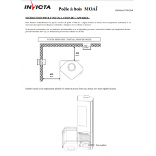 Печь камин Invicta Moai antracyt