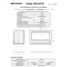 Печь каминная Invicta Nelson DF antracyt